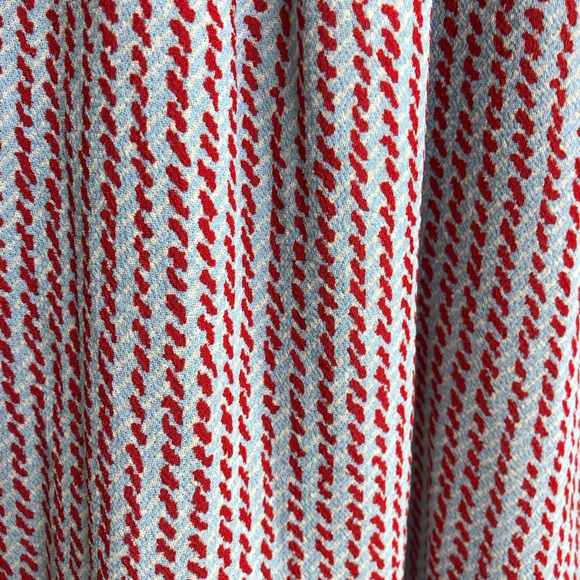 Hatch Briar sky blue red dashdot smocked waist maternity dress size 2 or Medium - Picture 6 of 16